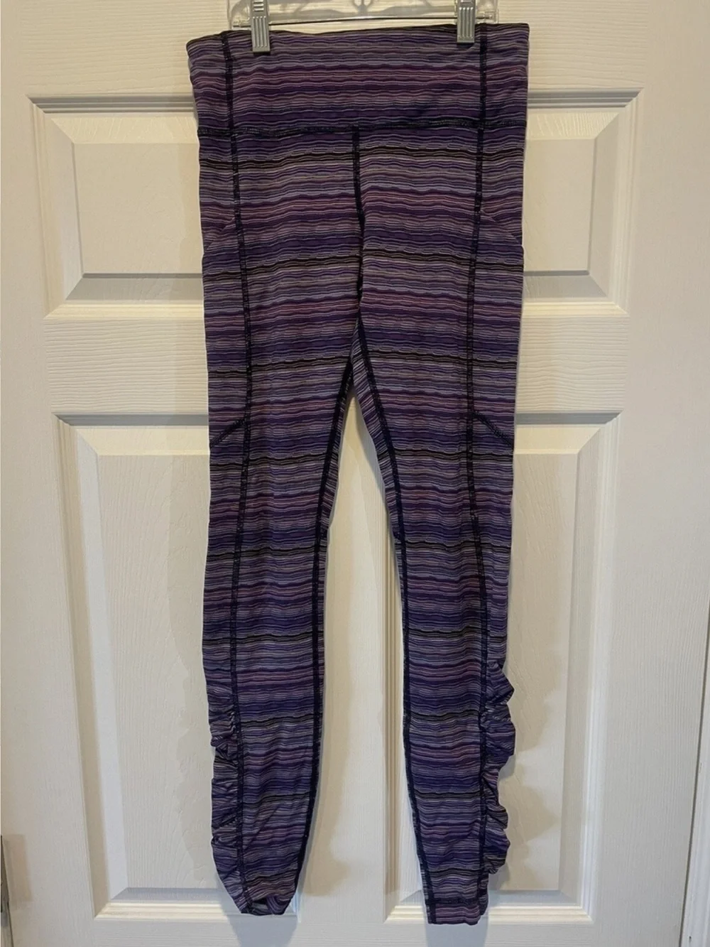 lululemon athletica Purple Multistripe Active Leggings